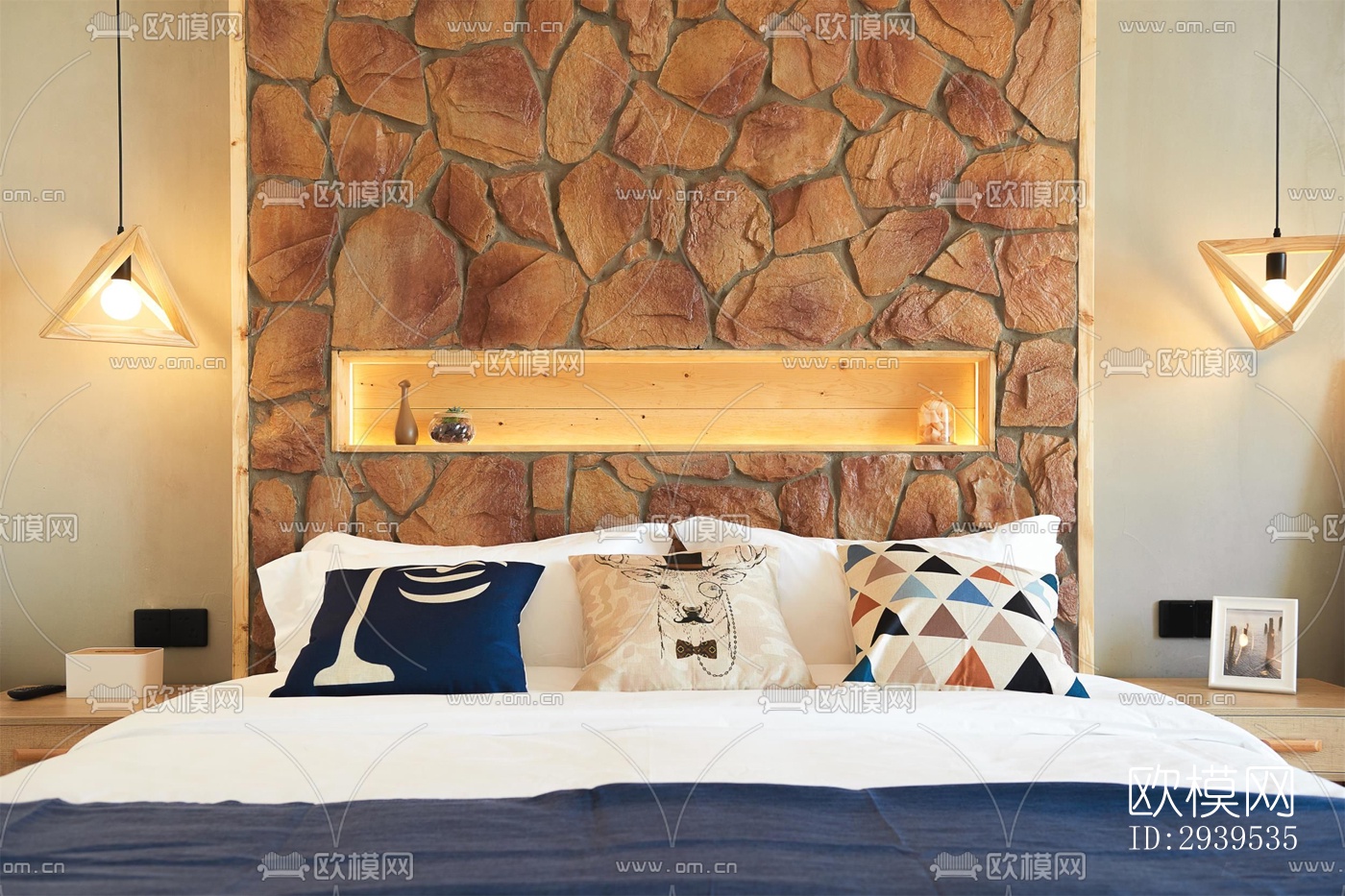 现代酒店民宿效果图下载（渲染图10）