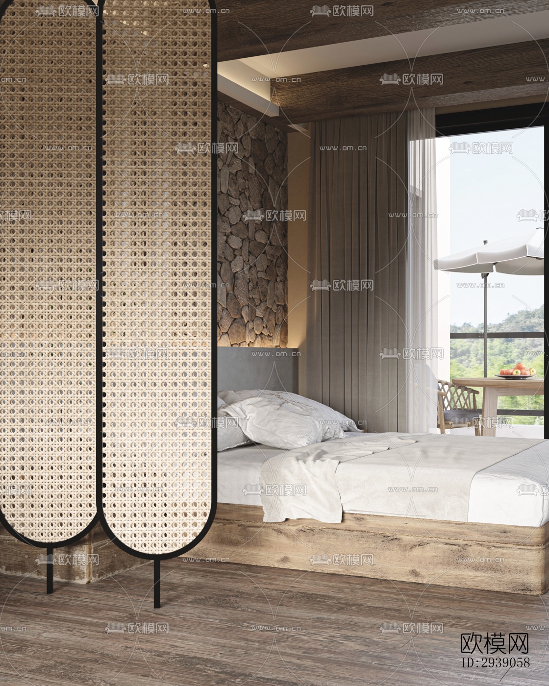 侘寂酒店民宿效果图下载（渲染图17）