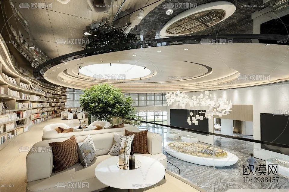 现代售楼处效果图下载（渲染图6）