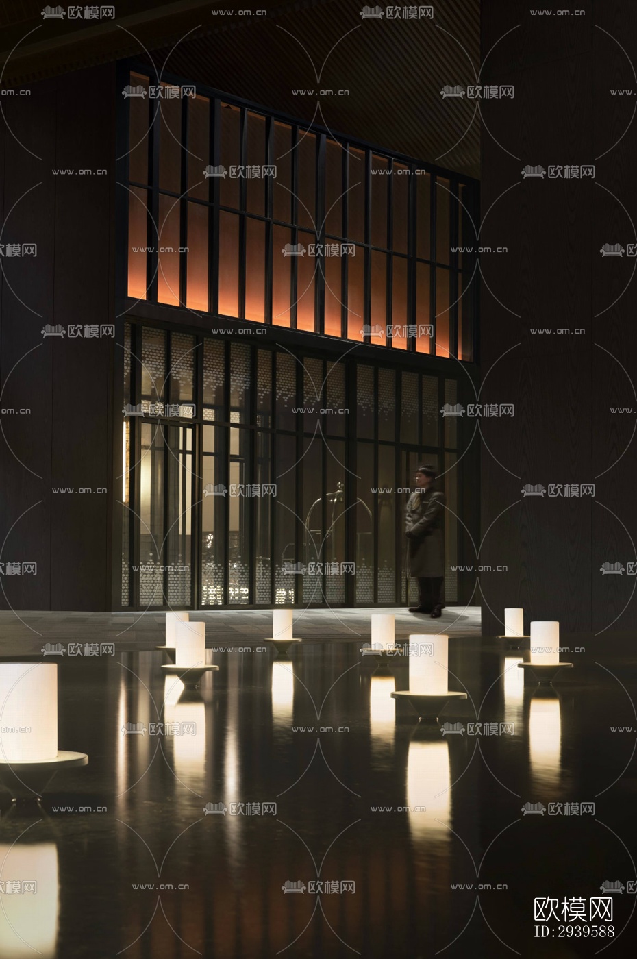 现代酒店民宿效果图下载（渲染图1）