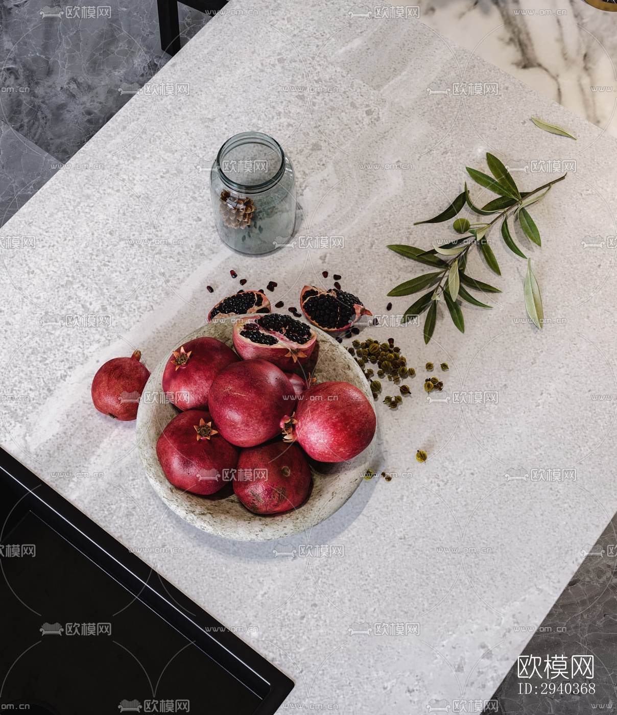 现代平层效果图下载（渲染图5）