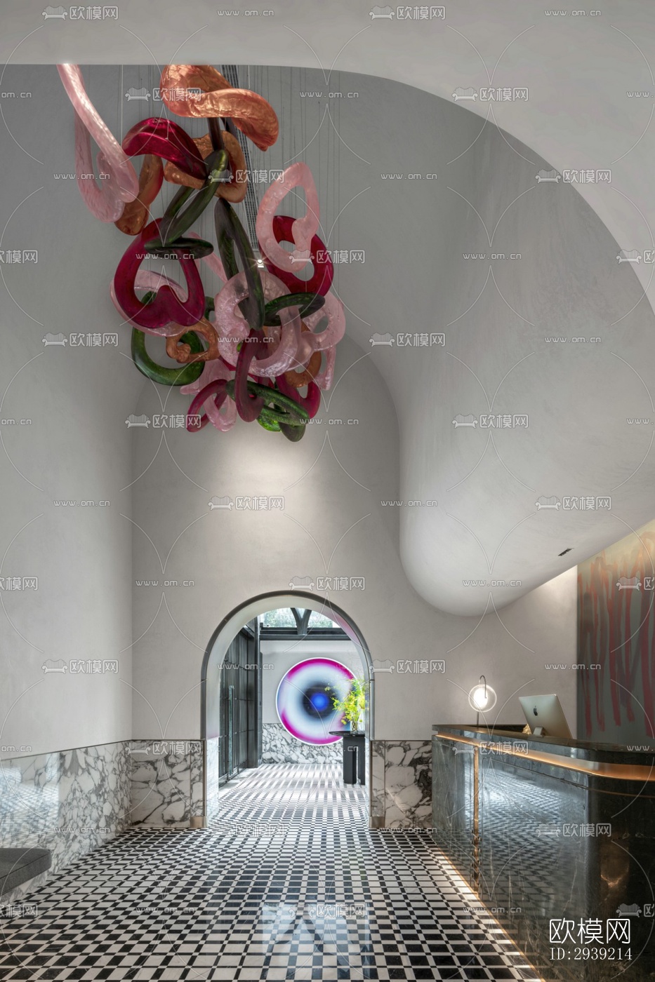 后现代酒店民宿效果图下载（渲染图3）