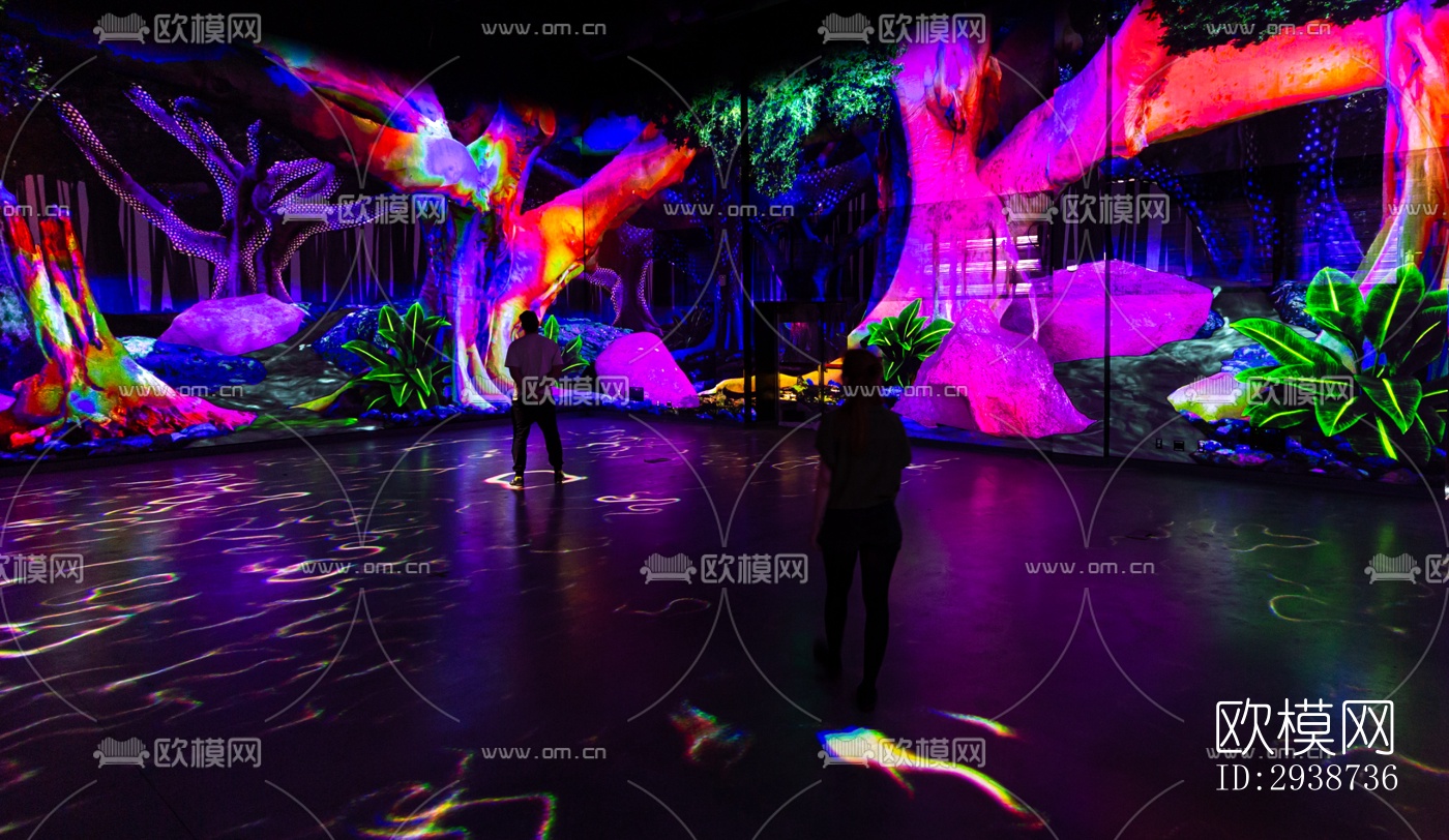 现代展览展厅效果图下载（渲染图11）