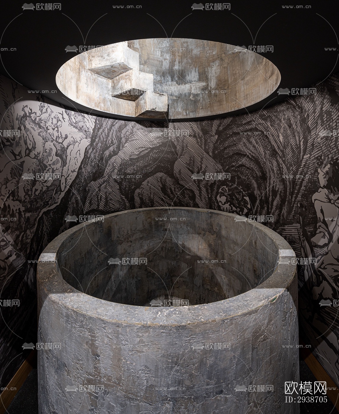 现代展览展厅效果图下载（渲染图14）