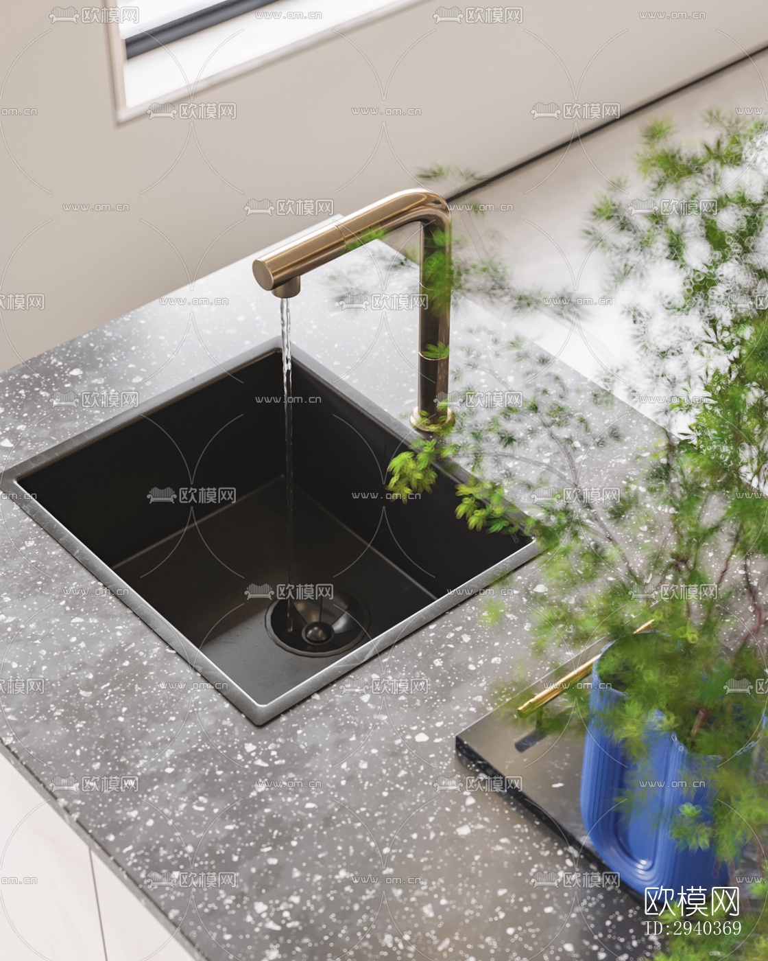 现代平层效果图下载（渲染图9）