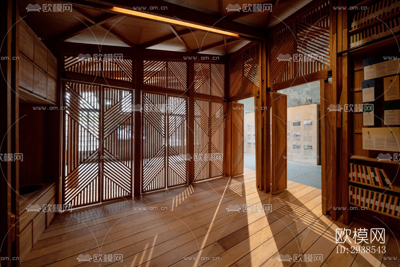 工业风展览展厅效果图下载（渲染图12）