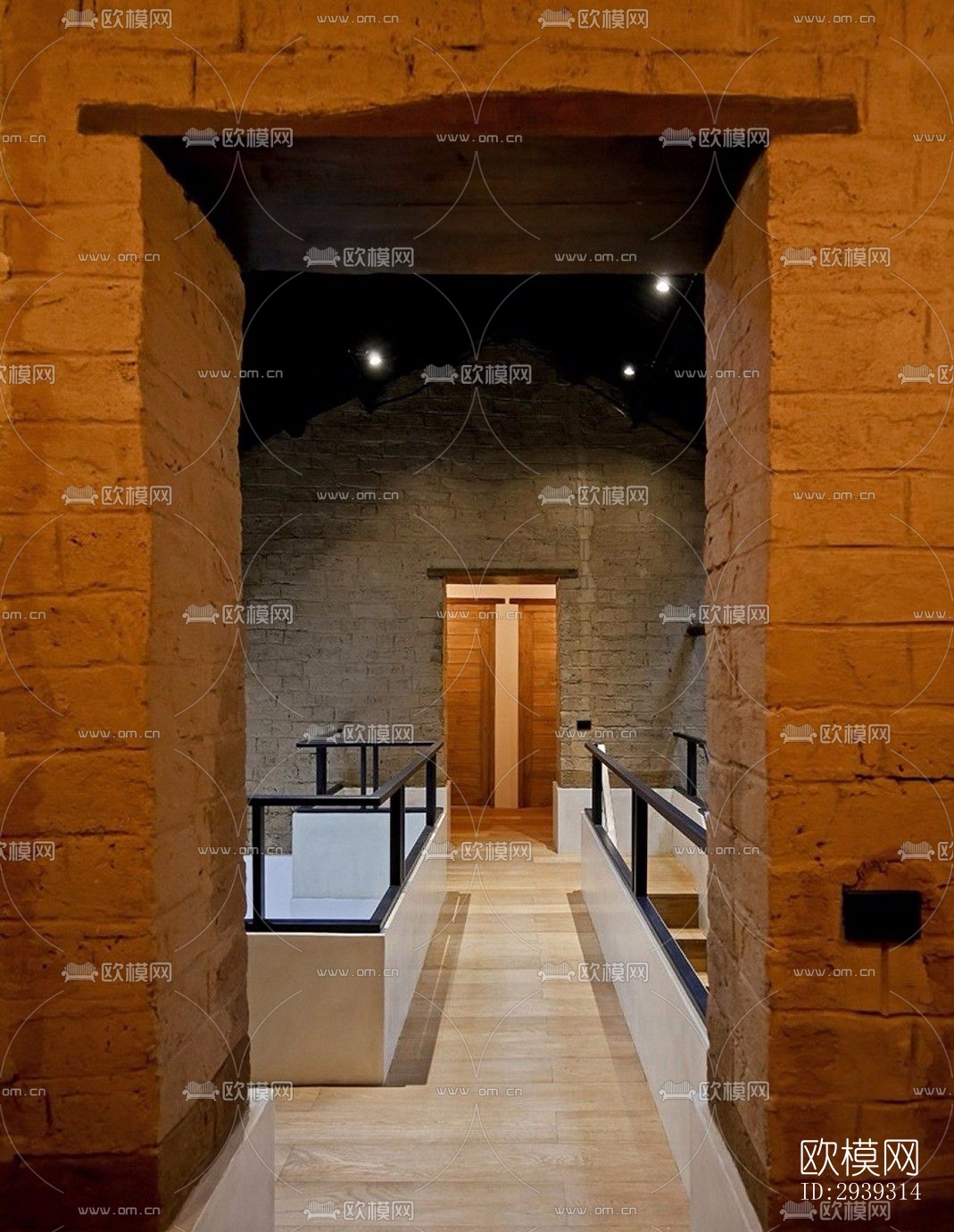 新中式酒店民宿效果图下载（渲染图11）