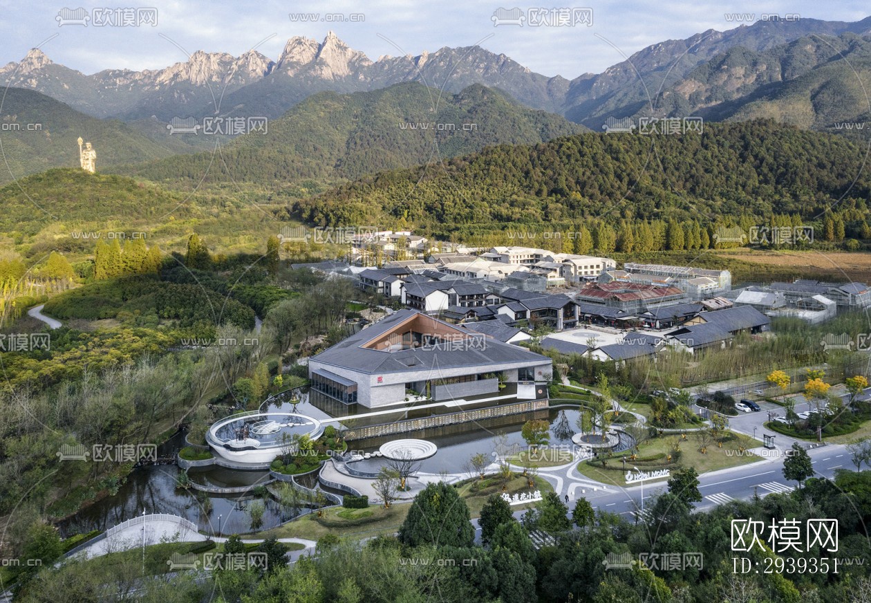 新中式酒店民宿效果图下载（渲染图10）