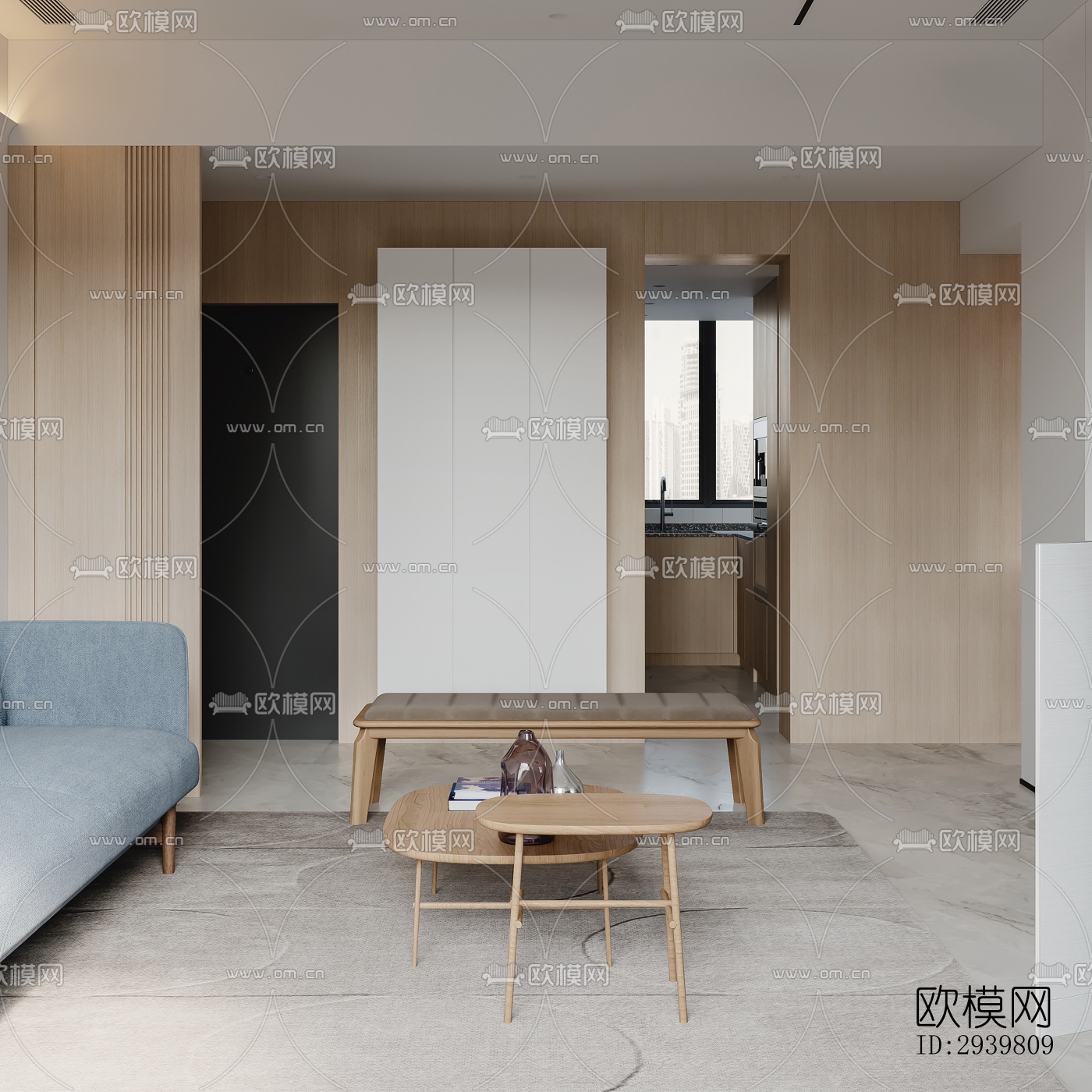 北欧公寓效果图下载（渲染图3）