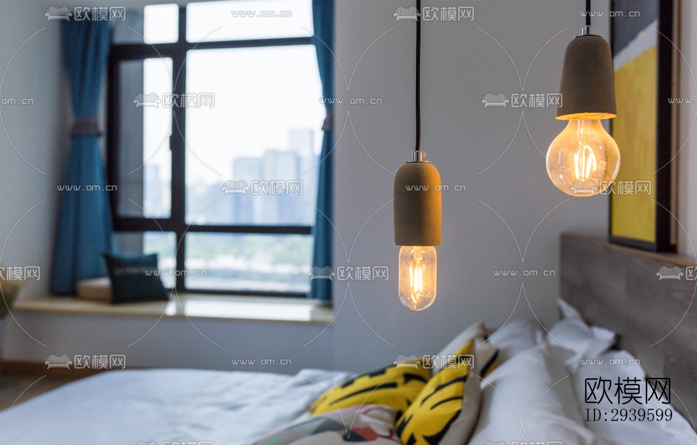 现代酒店民宿效果图下载（渲染图11）