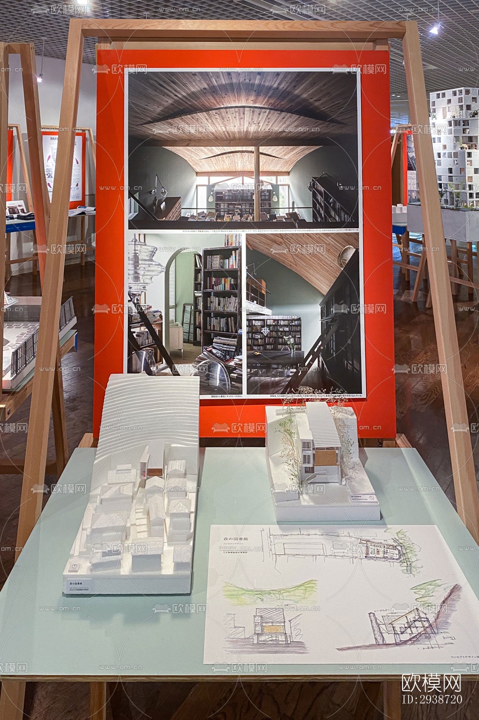 现代展览展厅效果图下载（渲染图6）