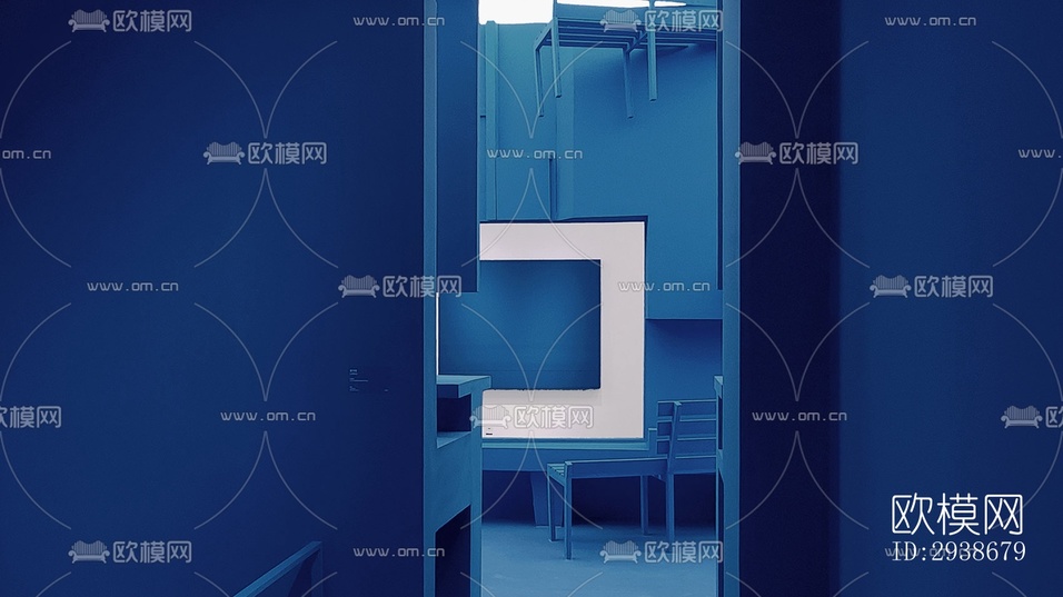现代展览展厅效果图下载(渲染图5)