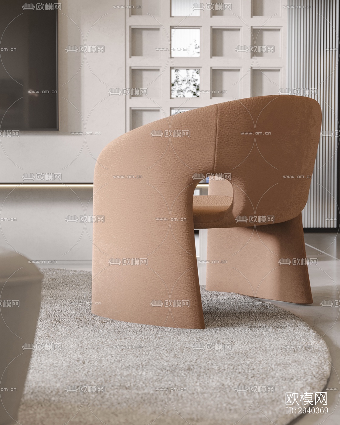 现代平层效果图下载（渲染图6）