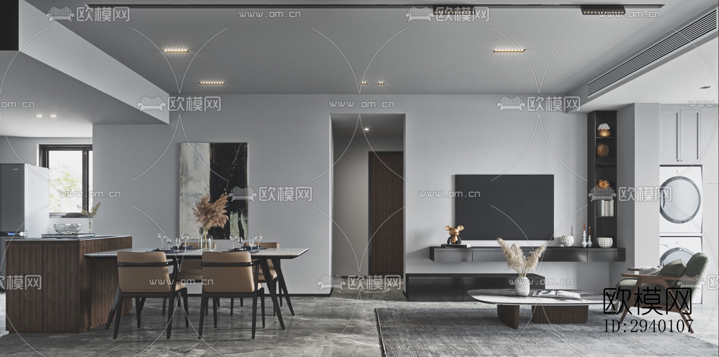 北欧平层效果图下载（渲染图3）