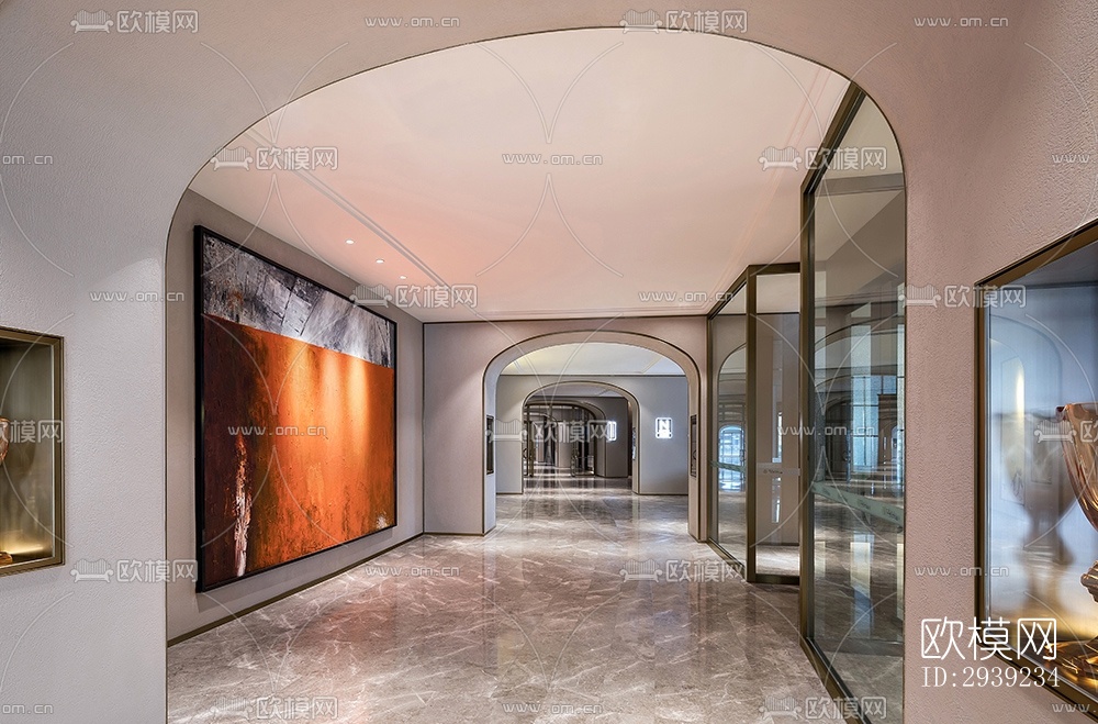 后现代酒店民宿效果图下载（渲染图6）