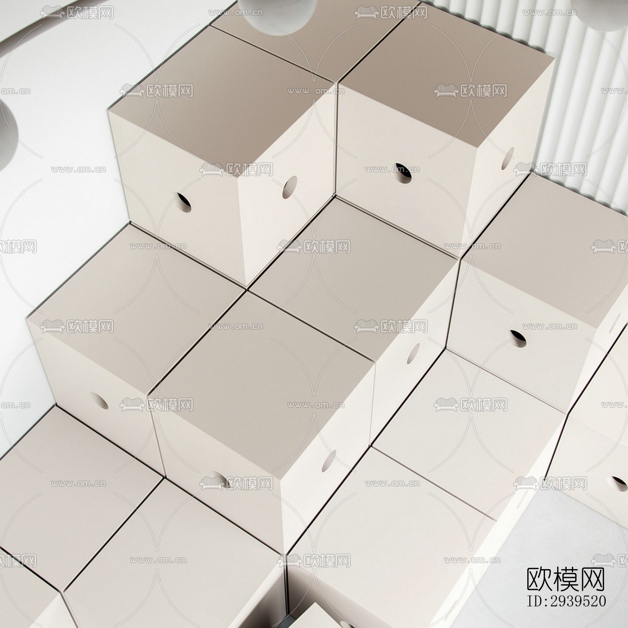 现代酒店民宿效果图下载（渲染图10）