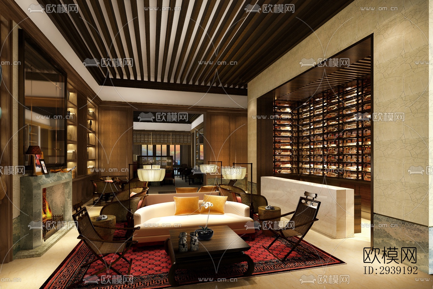 后现代酒店民宿效果图下载（渲染图3）