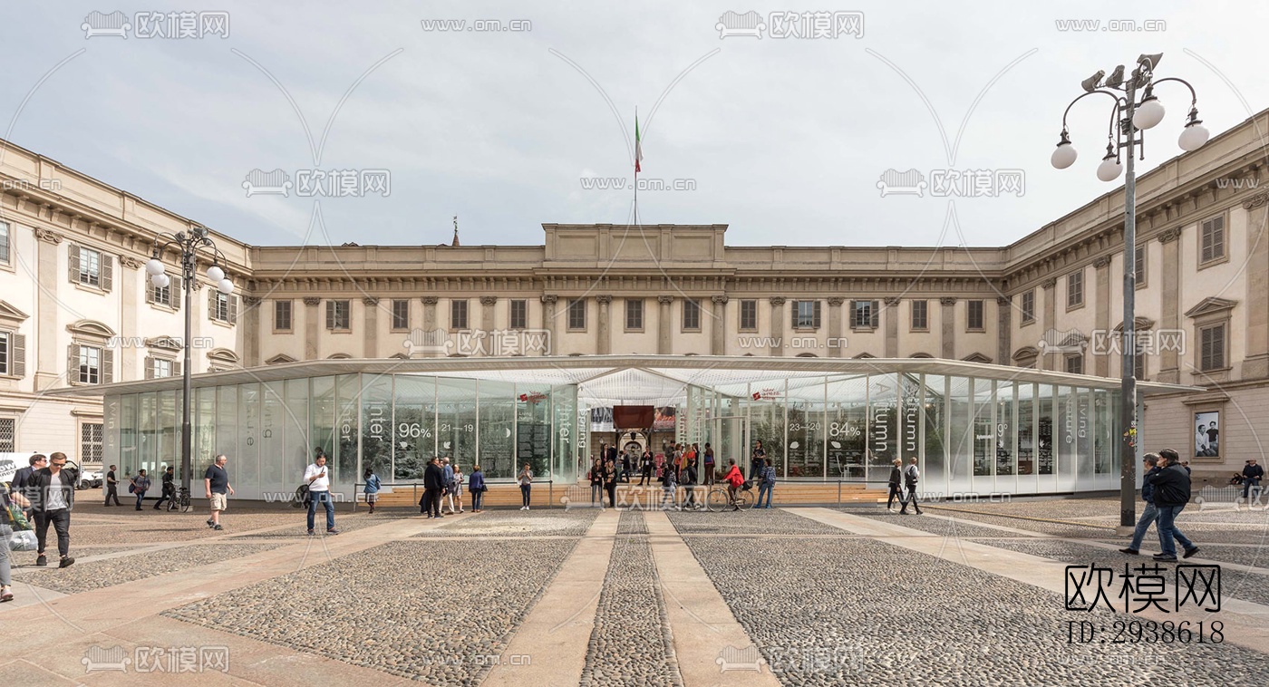 法式展览展厅效果图下载（渲染图9）