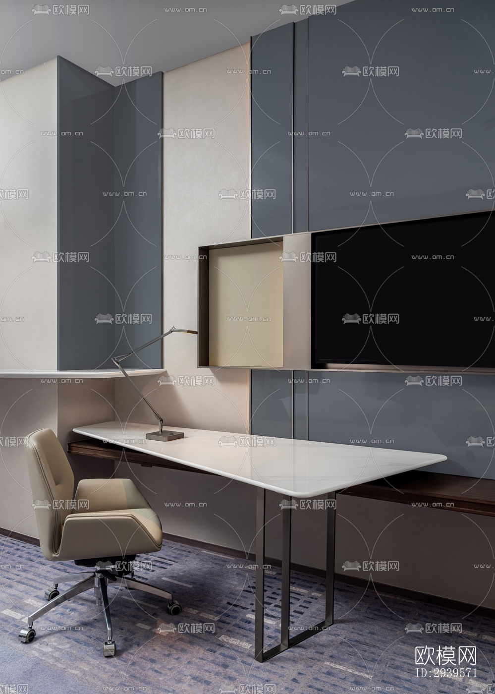 现代酒店民宿效果图下载（渲染图9）