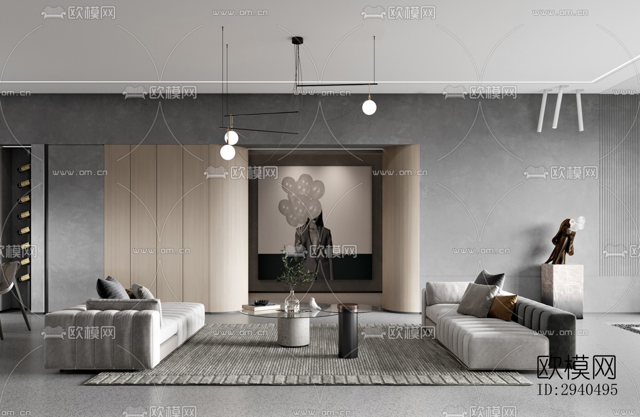 高级灰平层效果图下载（渲染图3）