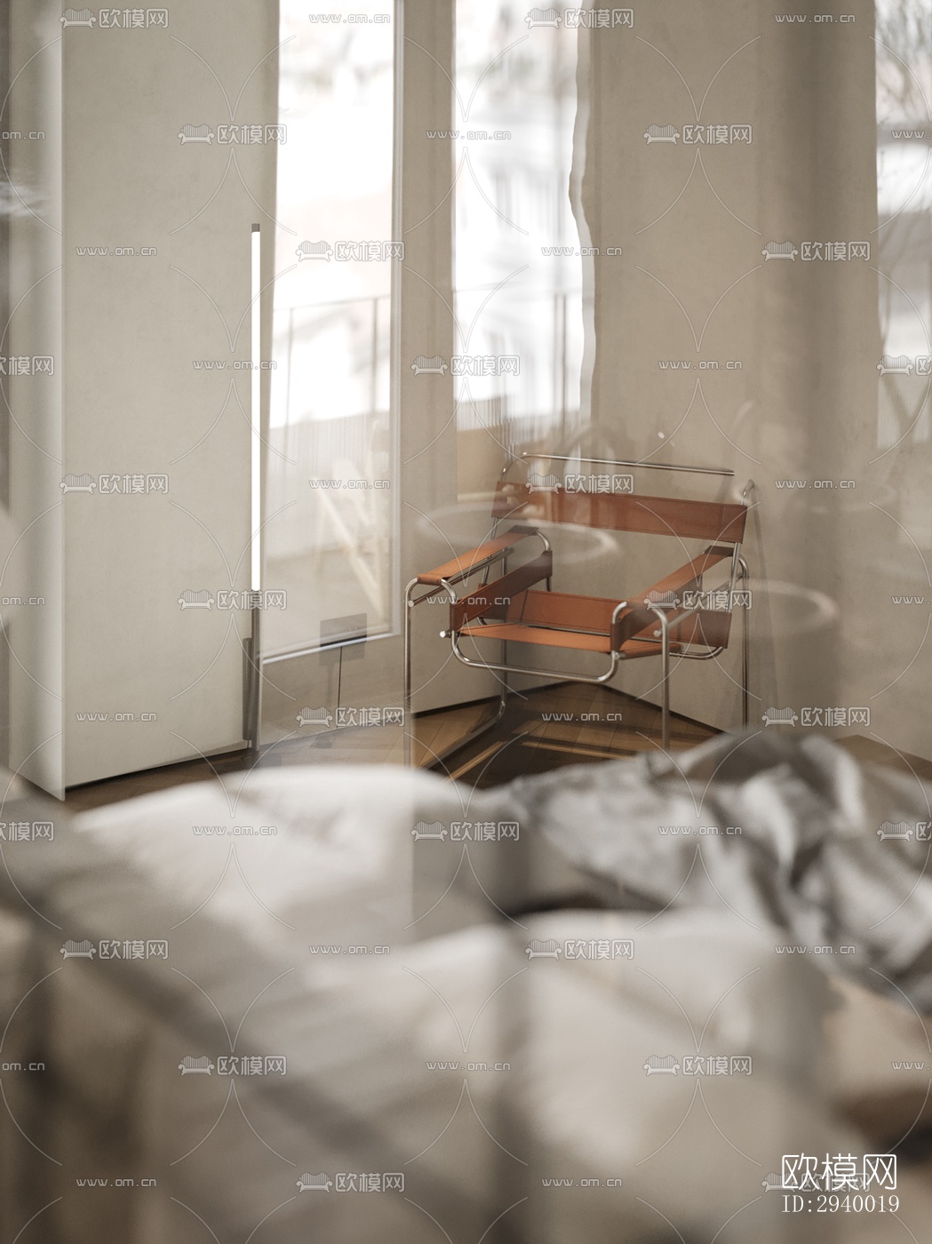 侘寂平层效果图下载（渲染图6）