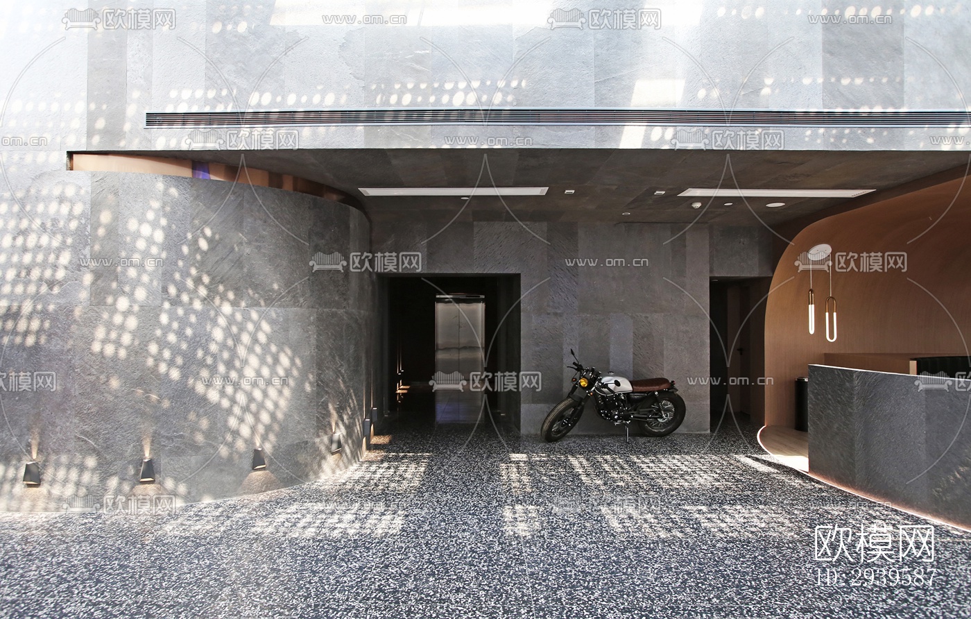 现代酒店民宿效果图下载（渲染图11）