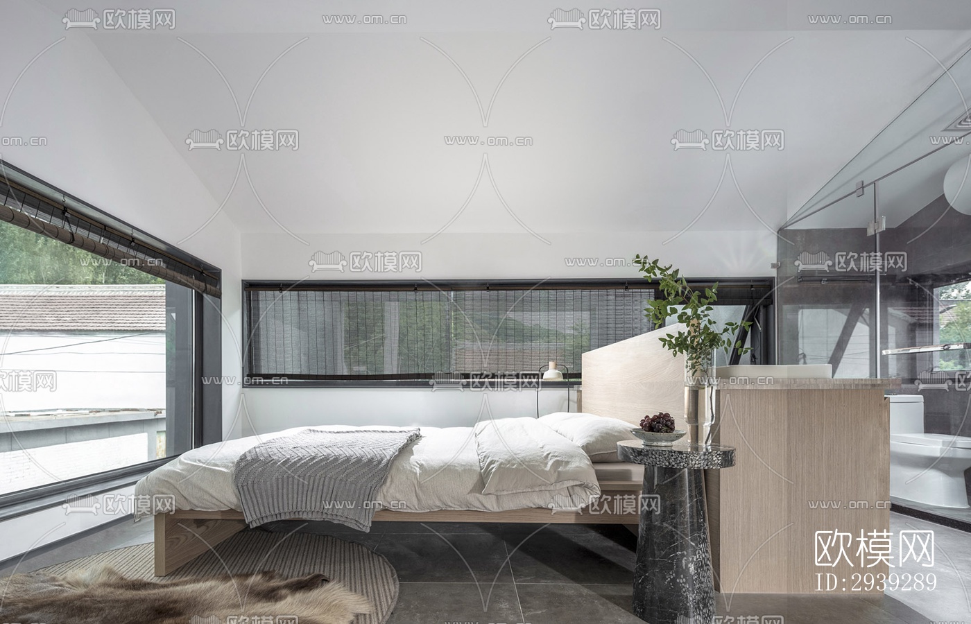 新中式酒店民宿效果图下载（渲染图17）