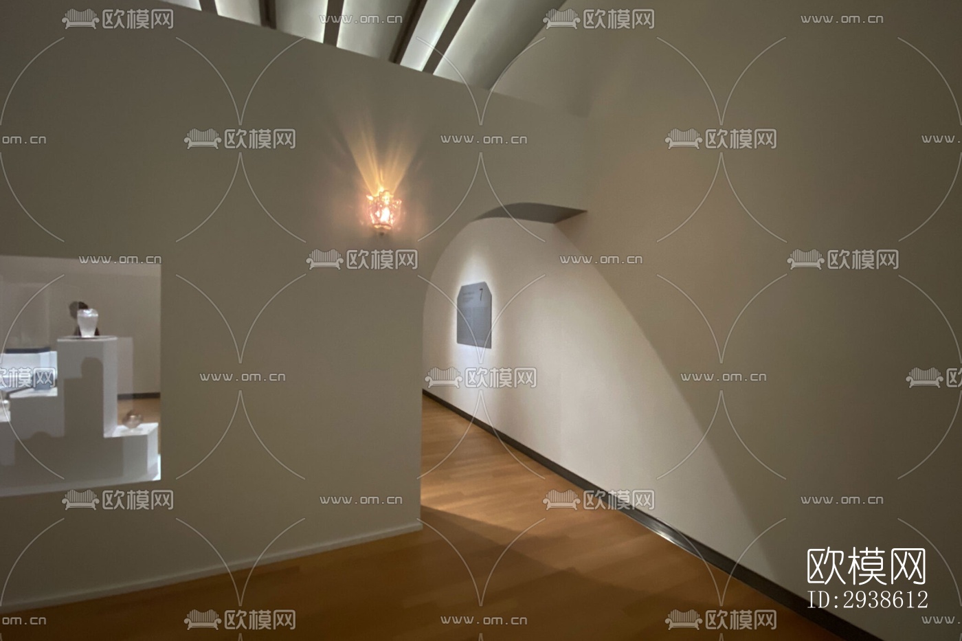 日式展览展厅效果图下载（渲染图2）