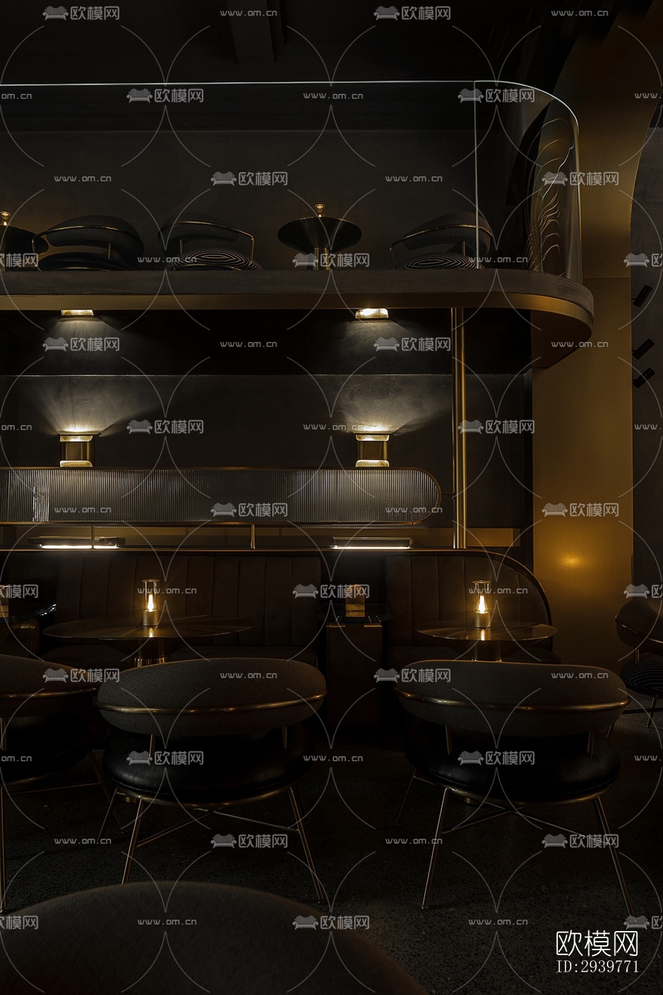 现代酒吧效果图下载（渲染图7）