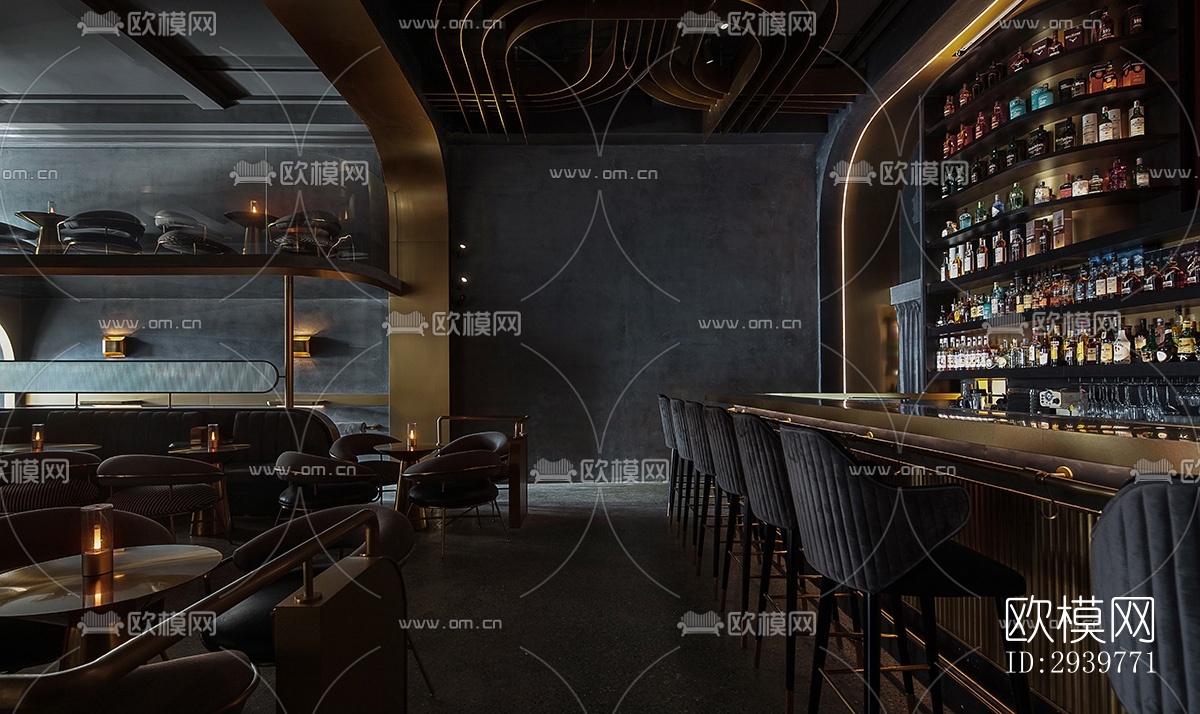现代酒吧效果图下载（渲染图2）