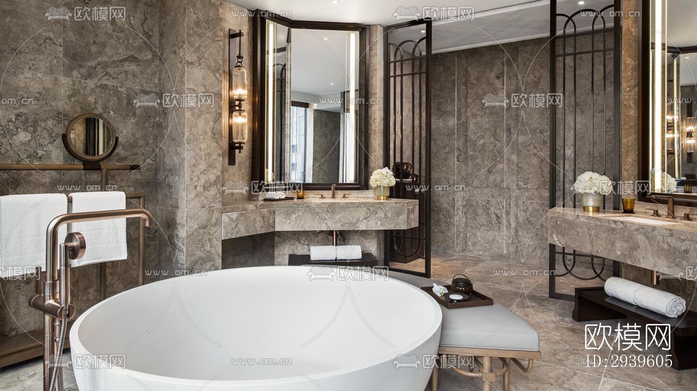 现代酒店民宿效果图下载（渲染图14）