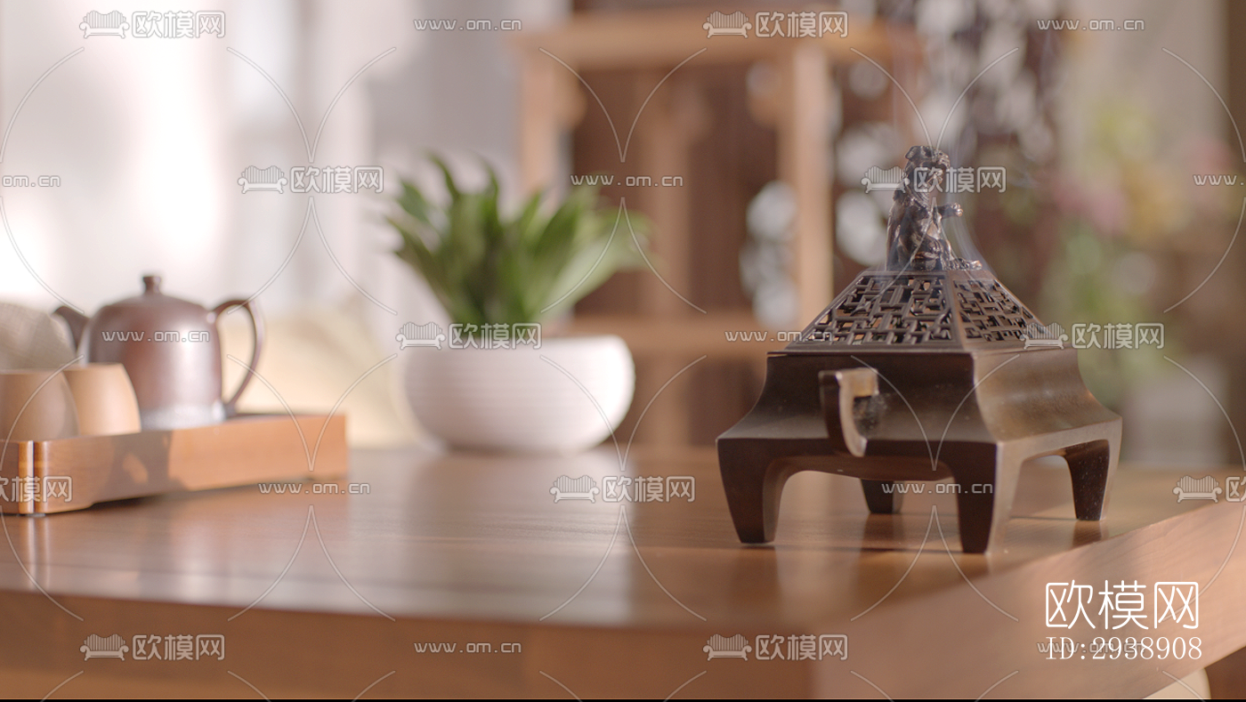 中式酒店民宿效果图下载（渲染图6）