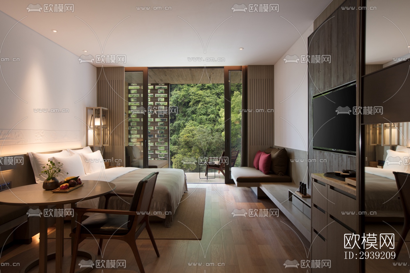 后现代酒店民宿效果图下载（渲染图11）