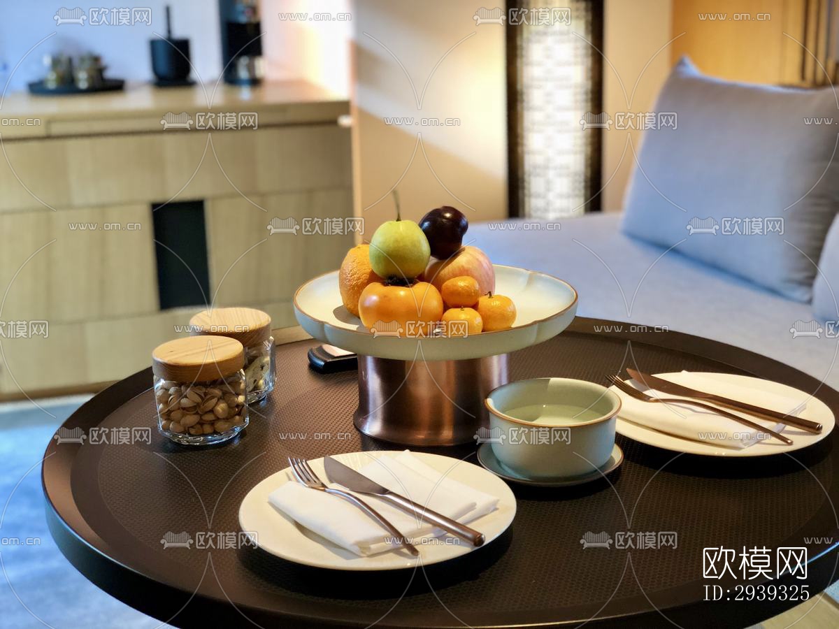 新中式酒店民宿效果图下载（渲染图9）