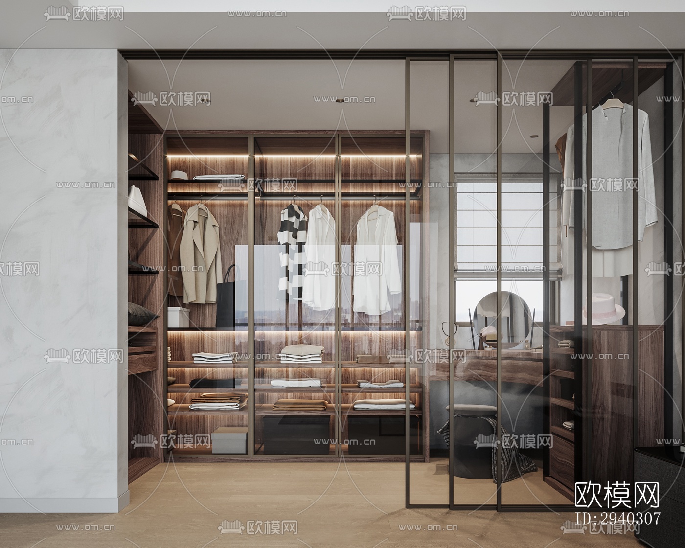 现代平层效果图下载（渲染图6）