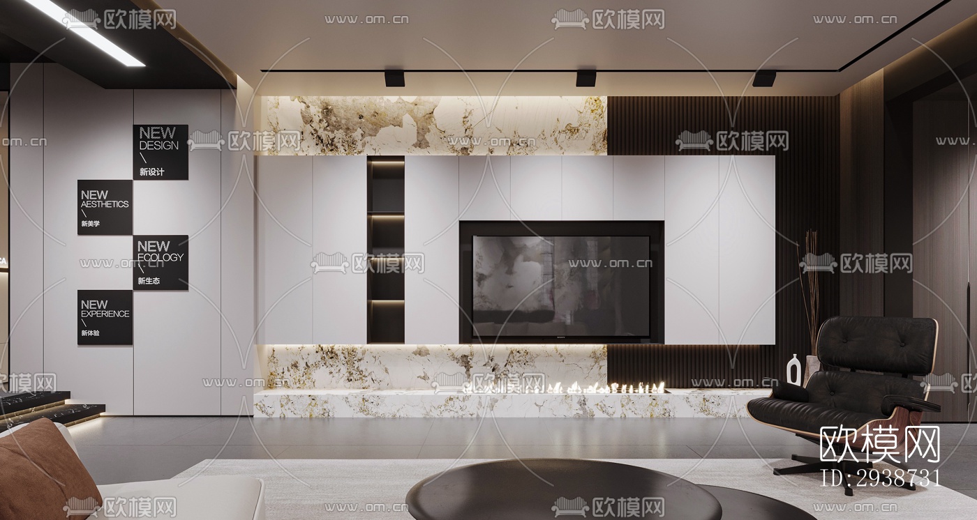 现代展览展厅效果图下载（渲染图4）