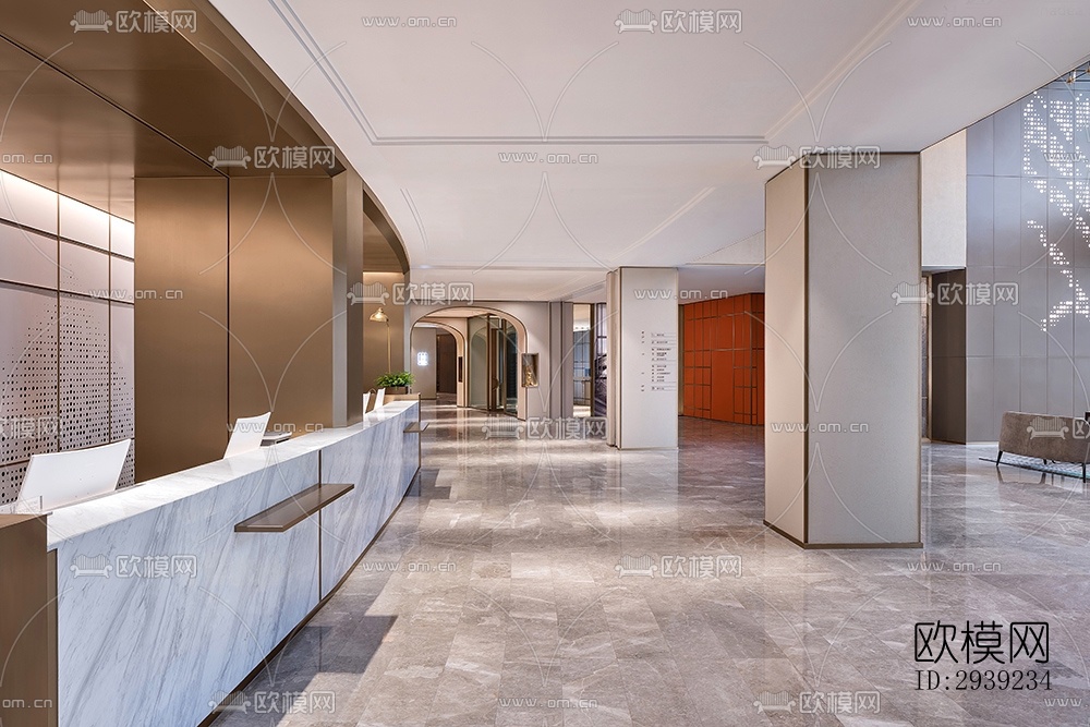 后现代酒店民宿效果图下载（渲染图2）