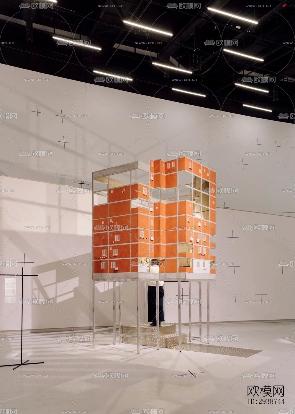 现代展览展厅效果图下载（渲染图12）