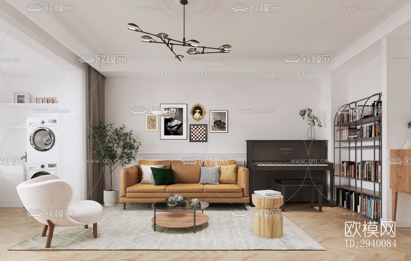 北欧平层效果图下载（渲染图8）