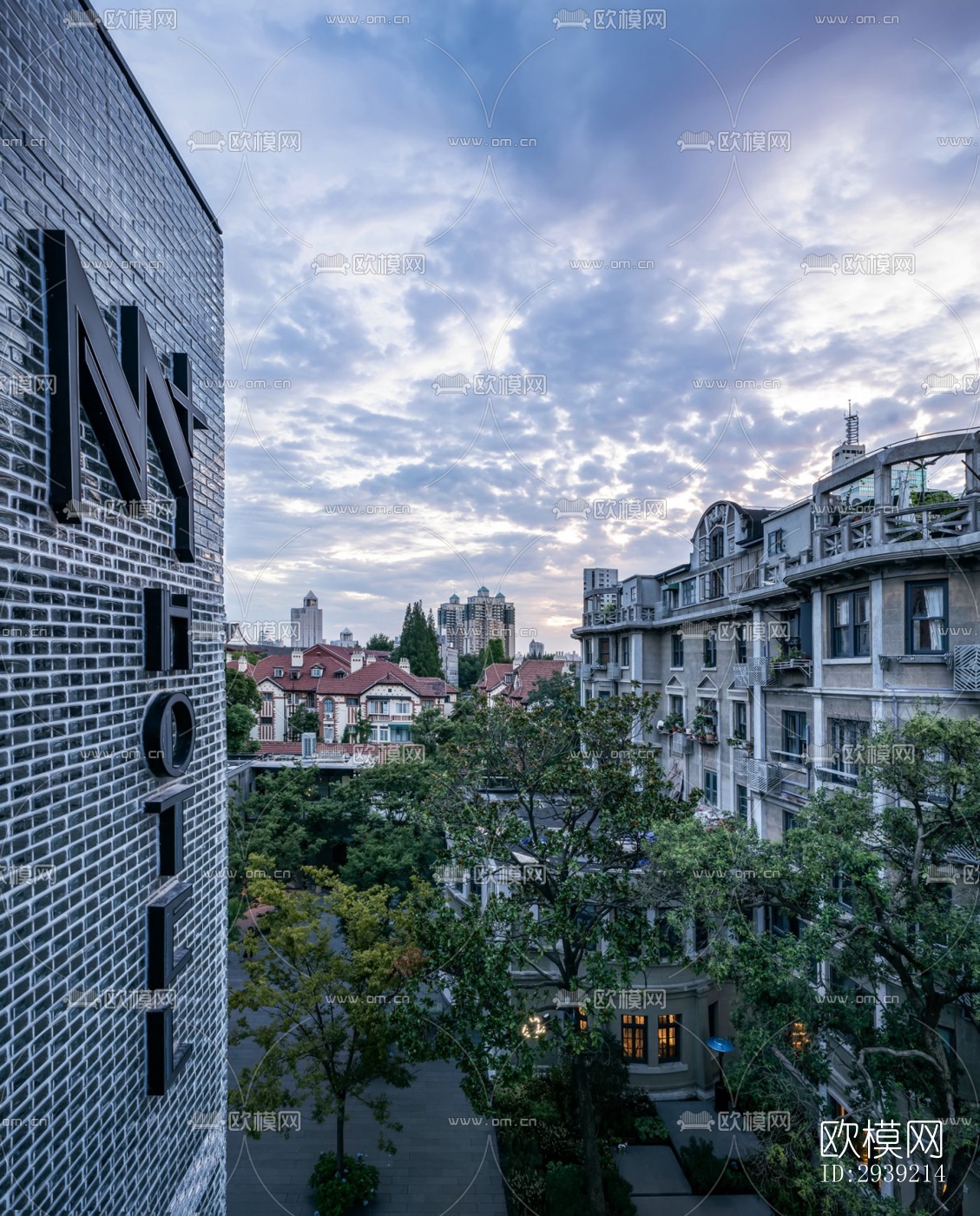 后现代酒店民宿效果图下载（渲染图1）