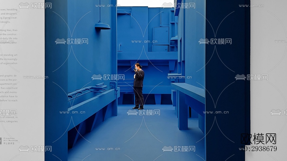 现代展览展厅效果图下载(渲染图11)