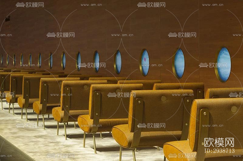 现代展览展厅效果图下载（渲染图1）