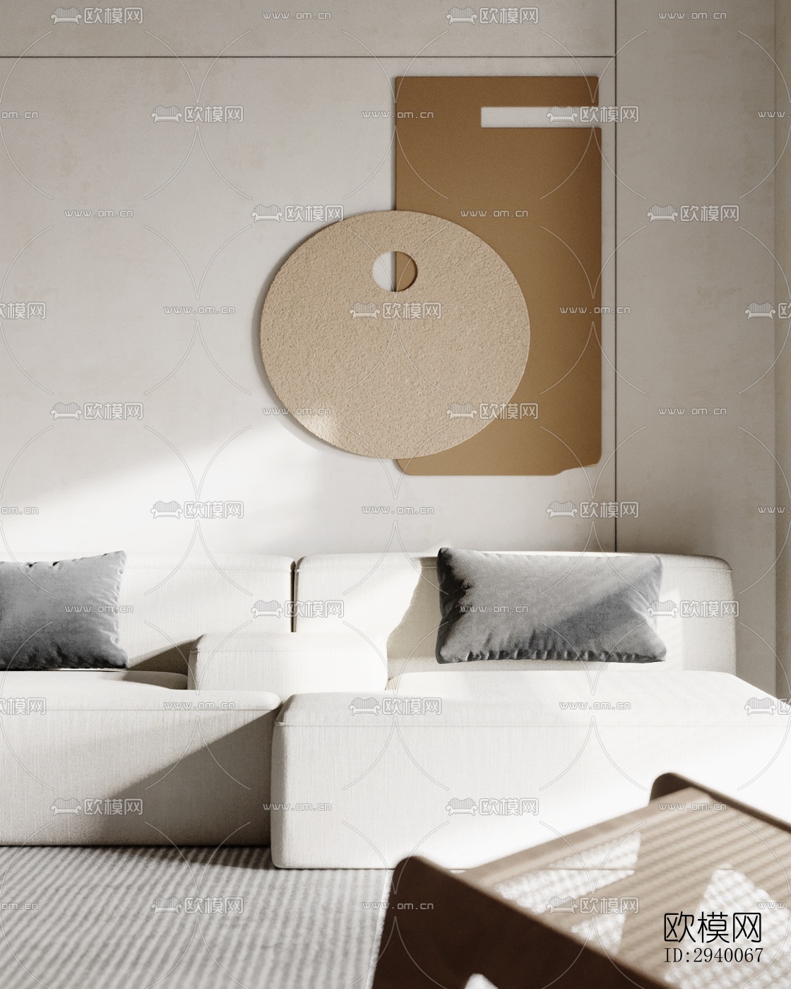 侘寂平层效果图下载（渲染图9）