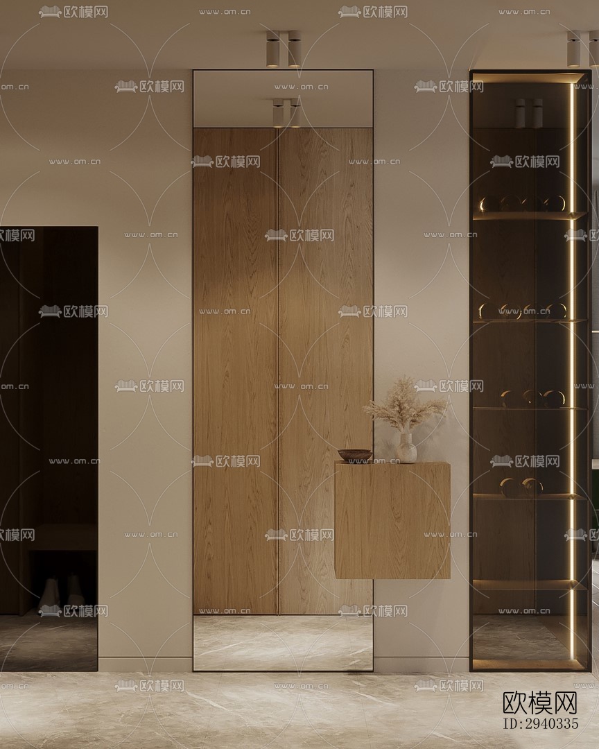 现代平层效果图下载（渲染图4）