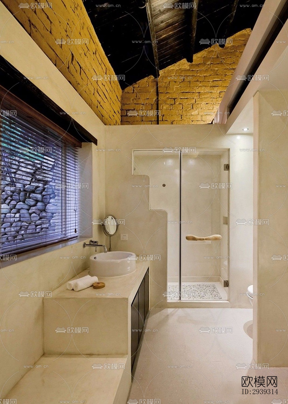 新中式酒店民宿效果图下载（渲染图8）