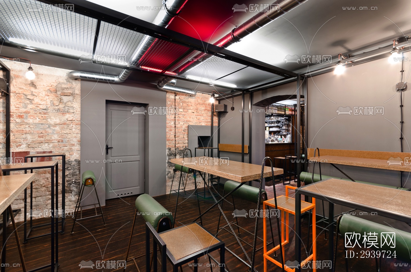 工业风酒吧效果图下载（渲染图8）