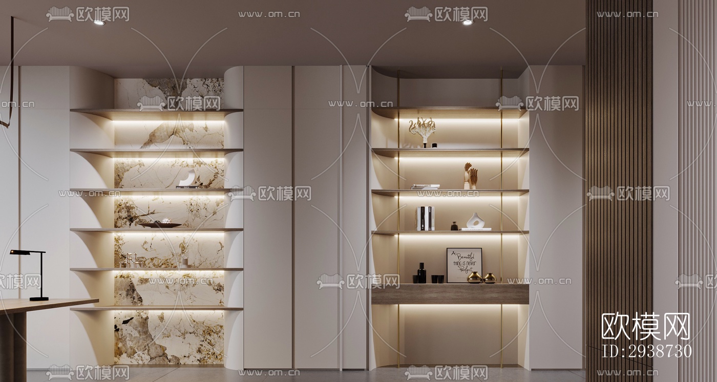 现代展览展厅效果图下载（渲染图7）