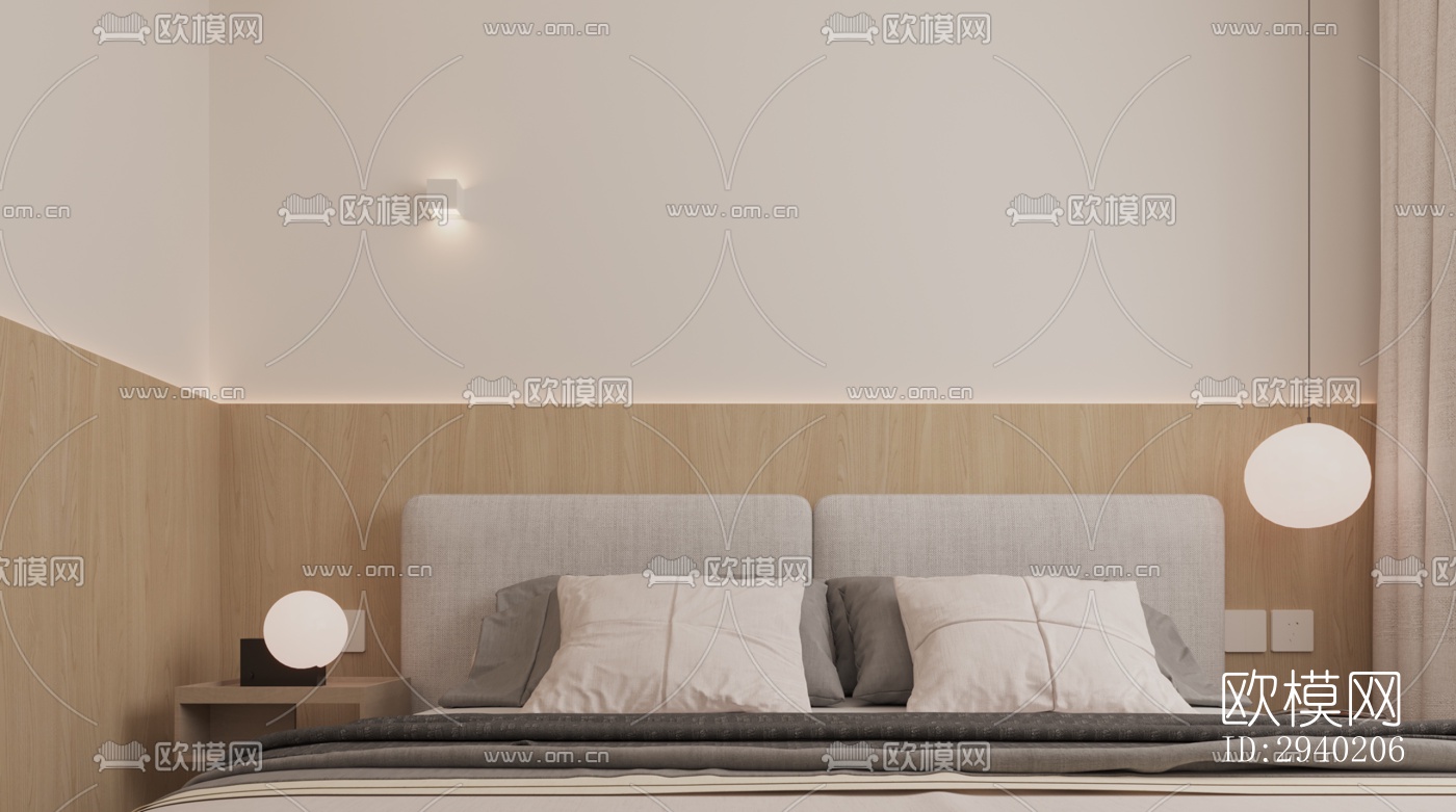 日式平层效果图下载（渲染图11）