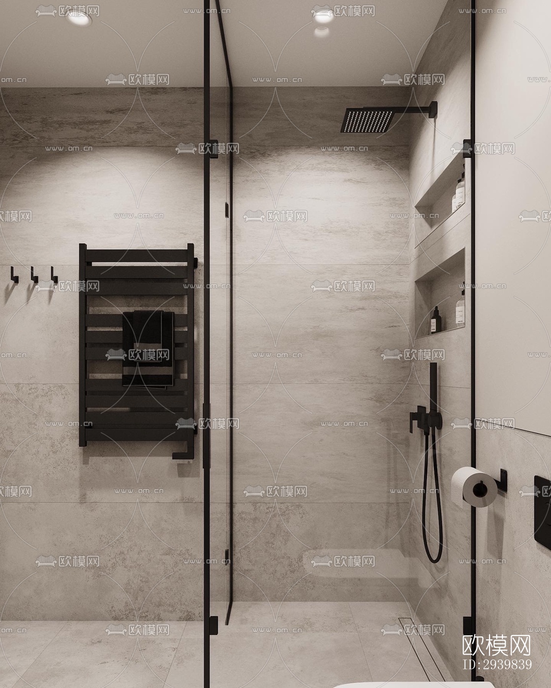 现代公寓效果图下载（渲染图16）