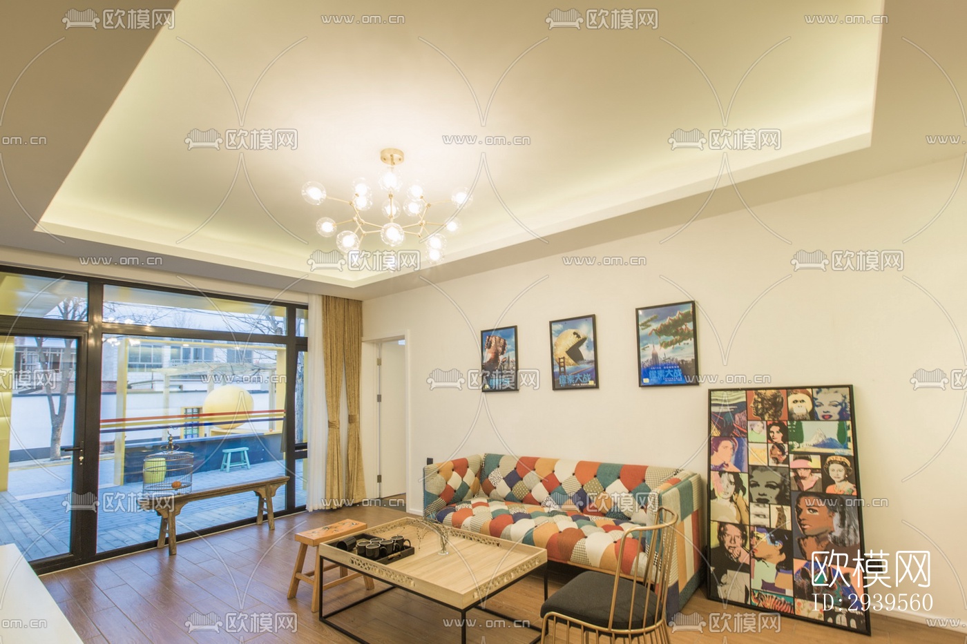 现代酒店民宿效果图下载（渲染图11）